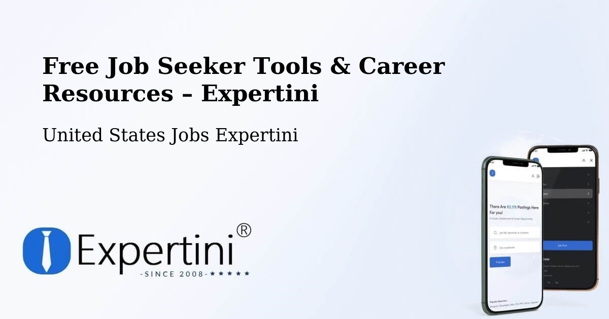 Free Job Seeker Tools & Career Resources – Morristown - Morristown, United States Jobs Expertini