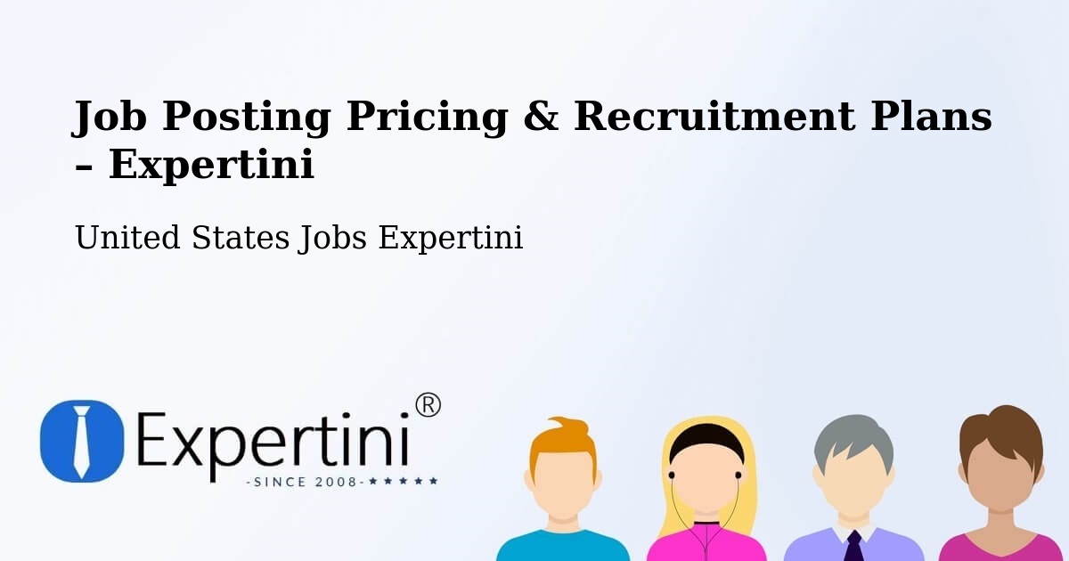Job Posting Pricing & Recruitment Plans – Morristown - Morristown, United States Jobs Expertini